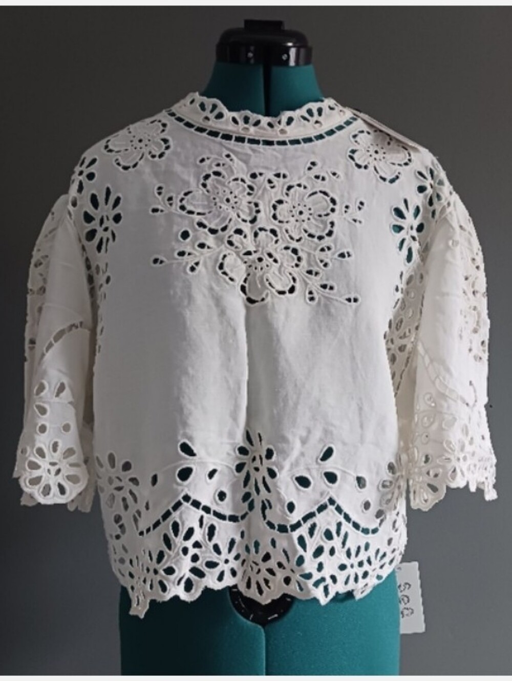 NWT Sea New York Lula Embroidered Linen Blouse Size L